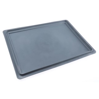 RS PRO Grey Polypropylene Storage Box Lid 400 mm x 300 mm x 19 mm 725-9164