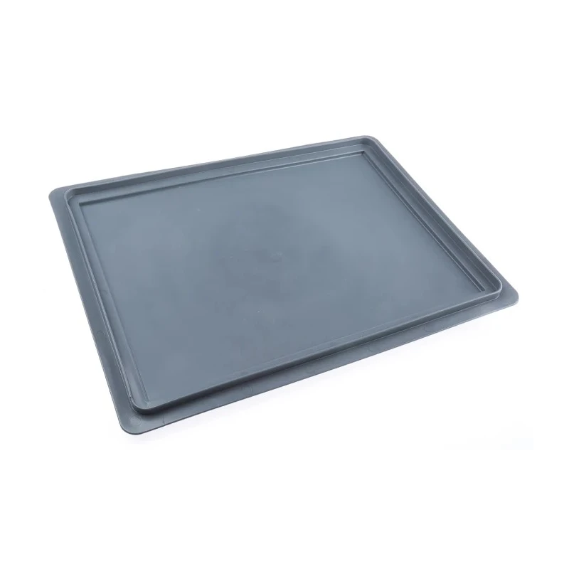 RS PRO Grey Polypropylene Storage Box Lid 400 mm x 300 mm x 19 mm 725-9164