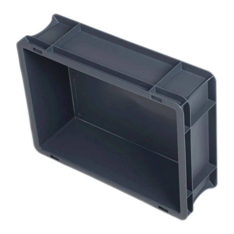 RS PRO 10L Grey Polypropylene Euro Containers 120mm x 300mm x 400mm 725-9158