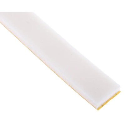 RS PRO White Silicone Foam Tape 20mm x 6m Length x 6.4mm Thickness Acrylic Adhesive 733-6817