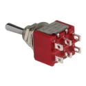 RS Pro DPDT Toggle Switch Panel Mount On-Off-On Solder Terminal 5A 26V DC 112V AC 7347044P