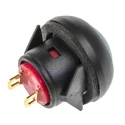 RS PRO Miniature Push Button Switch Momentary Panel Mount SPST Green LED IP67 50V DC 32V AC 734-6700