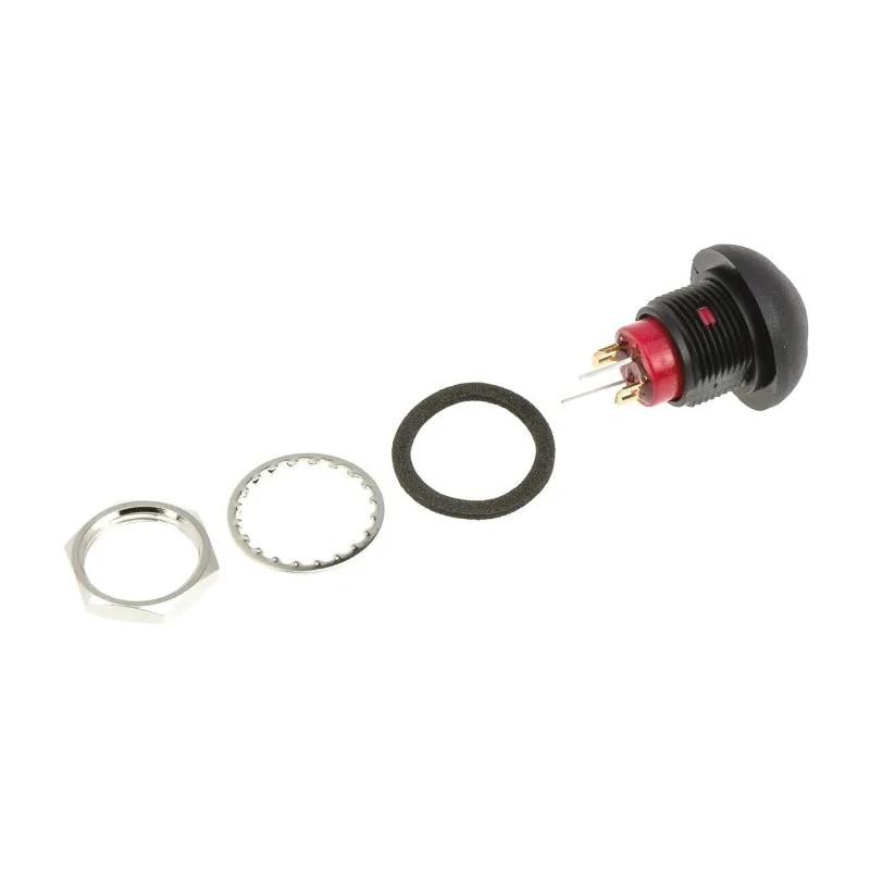 RS PRO Illuminated Miniature Push Button Switch, Momentary Operation, Panel Mount, 13.6 mm Cutout, SPST Contact 734-6713