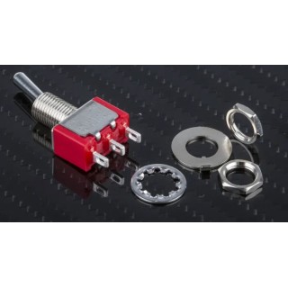 RS PRO Toggle Switch Panel Mount On-On SPDT Solder Terminal 28 V dc 112 V ac 734-7062