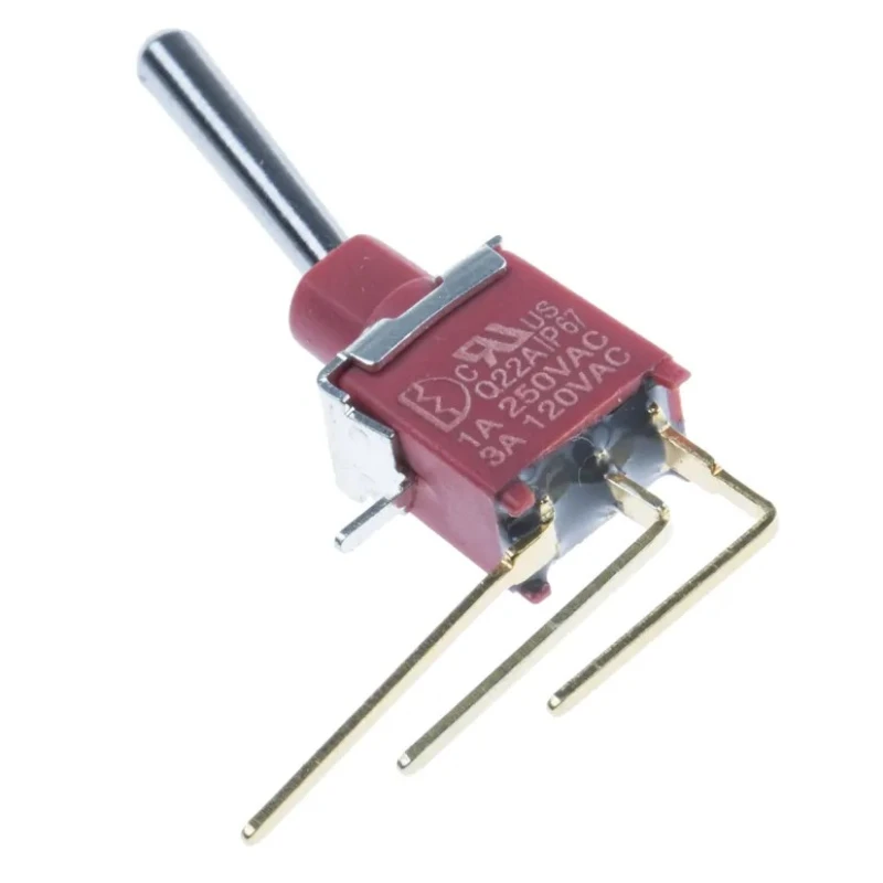RS PRO Toggle Switch, PCB Mount, On-On, SPDT, Through Hole Terminal, 15 V dc, 240 V ac 7347176P
