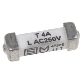 Schurter Non-Resettable Fuse 4A, 250 V ac, 125 V dc Ceramic Body Time Delay UMT 250 Series 3403.0172.24