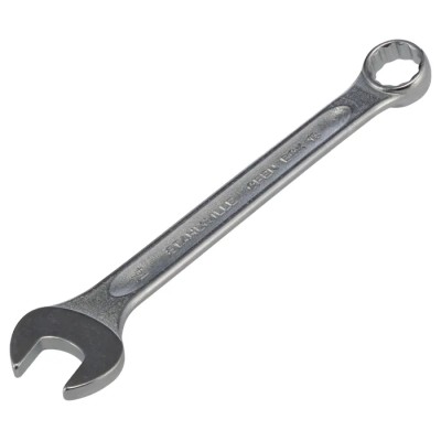 STAHLWILLE Combination Spanner 14 mm, 165 mm Overall Length, Alloy Steel Chrome Finish 40081414