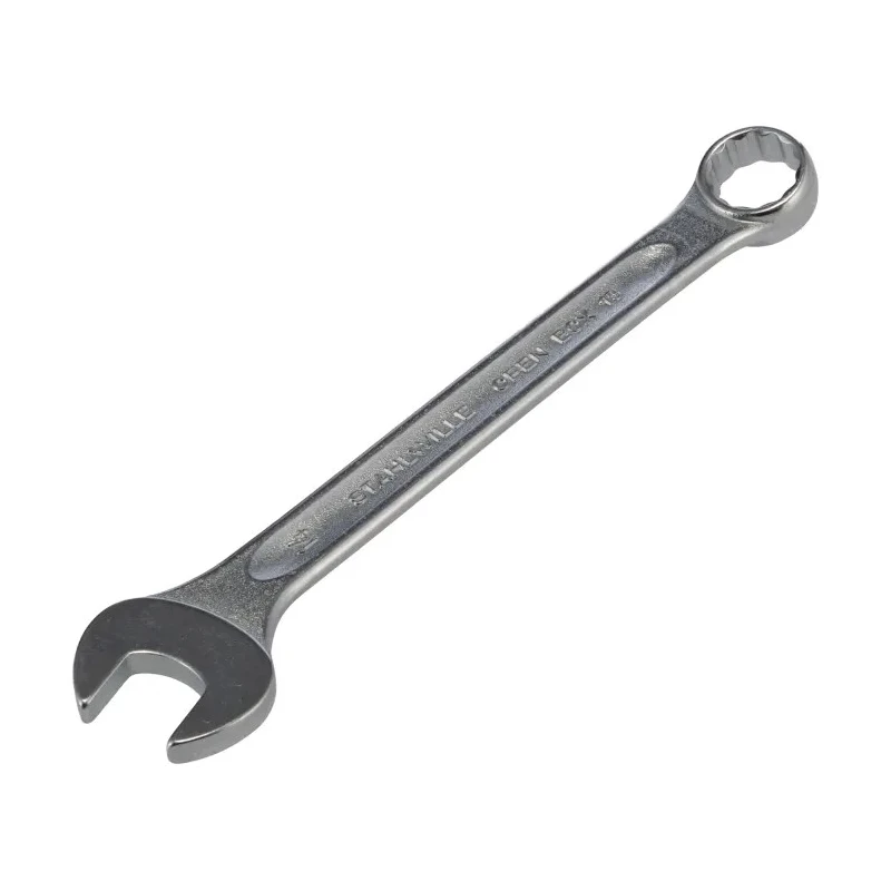STAHLWILLE Combination Spanner 14 mm, 165 mm Overall Length, Alloy Steel Chrome Finish 40081414