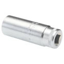 STAHLWILLE 3/8 in Drive 17 mm 12 Point Square Chrome-Plated Steel Socket 65mm Overall Length 02020017
