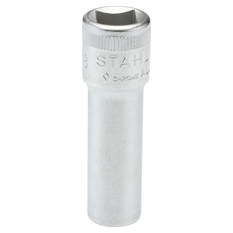STAHLWILLE 3/8 in Drive 3/8 in 12 Point Square Socket 54mm Overall Length 02420024