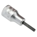 STAHLWILLE 3/8 in Drive Bit Socket Square Drive, Chrome Alloy Steel, 20mm Overall Length 02050004