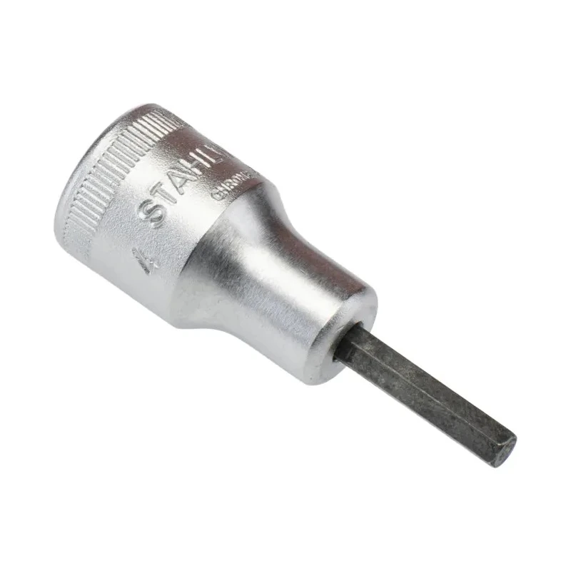 STAHLWILLE 3/8 in Drive Bit Socket Square Drive, Chrome Alloy Steel, 20mm Overall Length 02050004