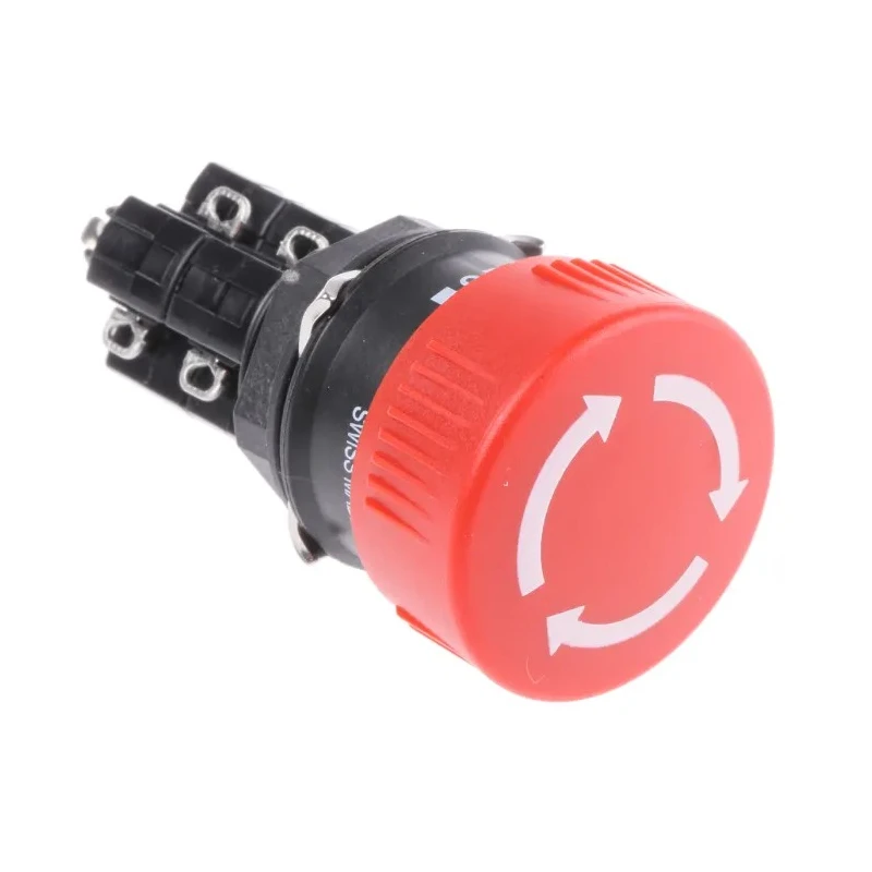 EAO 01 Series Maintained Emergency Stop Push Button, Panel Mount, 16mm Cutout, DPST, IP65 51-259.025
