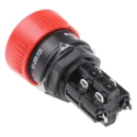 EAO 01 Series Maintained Emergency Stop Push Button, Panel Mount, 16mm Cutout, DPST, IP65 51-259.025