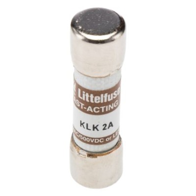 Littelfuse 2A Fast Acting Melamine Cartridge Fuse 10 x 38 mm 600V AC 0KLK002.T