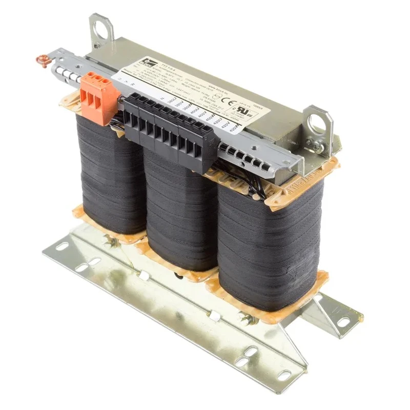 Block 1 kVA Chassis Mount Transformer 3 x 400 V ac EN 61558-2-4 UL 5085-1/-2 CSA 22.2 No.66 VDE 0570 Teil 2-4 DIN TT3 1-4-4