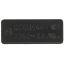 Panasonic ECQUA Film Capacitor X2, ±10 % Tolerance, 680 nF, 275V AC, Through Hole Mount ECQUAAF684KA