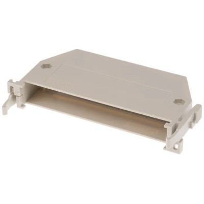 HARTING 09 06 Shell Housing for Use with DIN 41612 Connector Thermoplastic Grey 09060480501