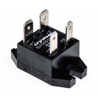 Crydom Solid State Relay, 10 A Load, Panel Mount, 100 V DC Load, 27 V DC Control EL100D10-24