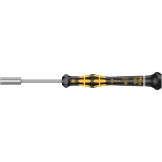 Wera Precision Hexagon Nut Driver 5.5 mm Tip 60 mm Blade Plastic Handle ESD Safe 05030151001