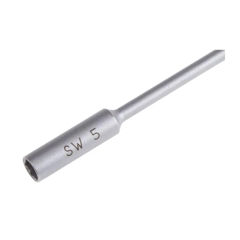 Wera Hexagon Nut Driver with 5 mm Tip and 60 mm Stainless Steel Chrome-Plated Blade, 157 mm Overall Length 05030150001