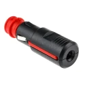 Pro Car Automotive Connector Male Black Cable 2 Way Screw Termination 16A 4mm Diameter Polycarbonate Housing Nickel 67712010