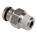 SMC KQG2 Series Pneumatic Fitting 6mm Push-in Male Threaded-to-Tube Stainless Steel 1/8 in R 