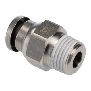 SMC KQG2 Series Pneumatic Fitting 6mm Push-in Male Threaded-to-Tube Stainless Steel 1/8 in R 