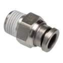 SMC KQG2 Series Pneumatic Fitting 6mm Push-in Male Threaded-to-Tube Stainless Steel 1/8 in R 