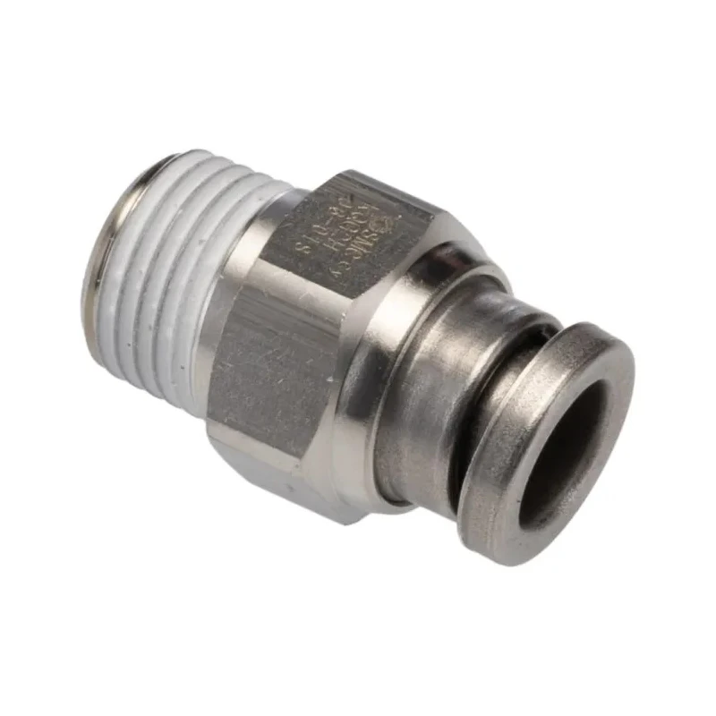 SMC KQG2 Series Pneumatic Fitting 6mm Push-in Male Threaded-to-Tube Stainless Steel 1/8 in R 