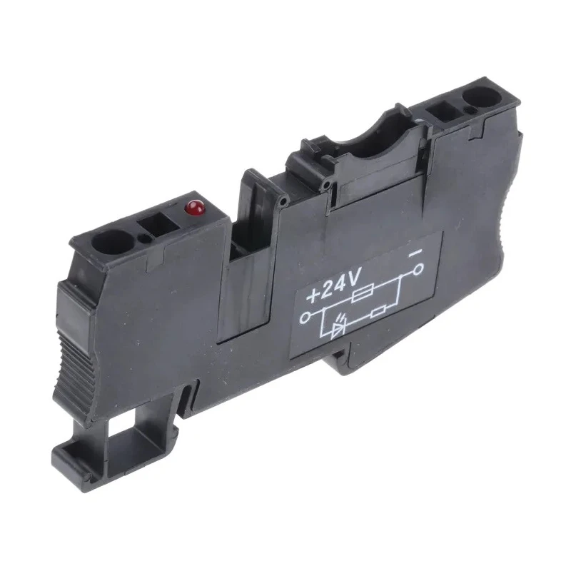 Phoenix Contact Fused DIN Rail Terminal Black 1-Level Spring Cage 24V DC 32A ST 4-FSI/C-LED 3036505