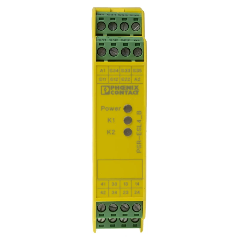 Phoenix Contact PSR-SCP- 24UC/ESL4/3X1/1X2/B 24V AC/DC Safety Relay with 3 Force-Guided Safety Contacts ESL4