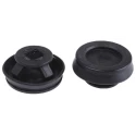 WISKA Black Polypropylene Thermoplastic Cable Grommet 25 mm Panel Hole Diameter for 9 to 17 mm Cable Diameter CLIXX M25/B