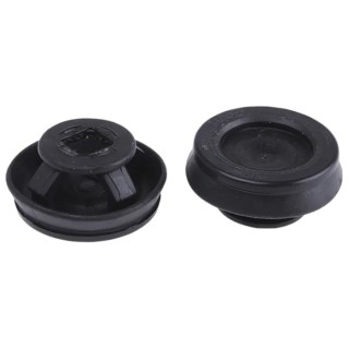 WISKA Black Polypropylene Thermoplastic Cable Grommet 25 mm Panel Hole Diameter for 9 to 17 mm Cable Diameter CLIXX M25/B