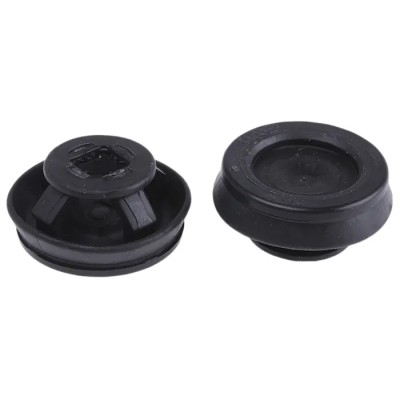 WISKA Black Polypropylene Thermoplastic Cable Grommet 25 mm Panel Hole Diameter for 9 to 17 mm Cable Diameter CLIXX M25/B