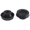 WISKA Black Polypropylene Thermoplastic Cable Grommet 25 mm Panel Hole Diameter for 9 to 17 mm Cable Diameter CLIXX M25/B