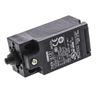 Omron D4n Series Plunger Limit Switch, Actuator Type Plunger, 1 NO/1 NC, IP67 Polyester Housing, 4A, M20 Terminal, 