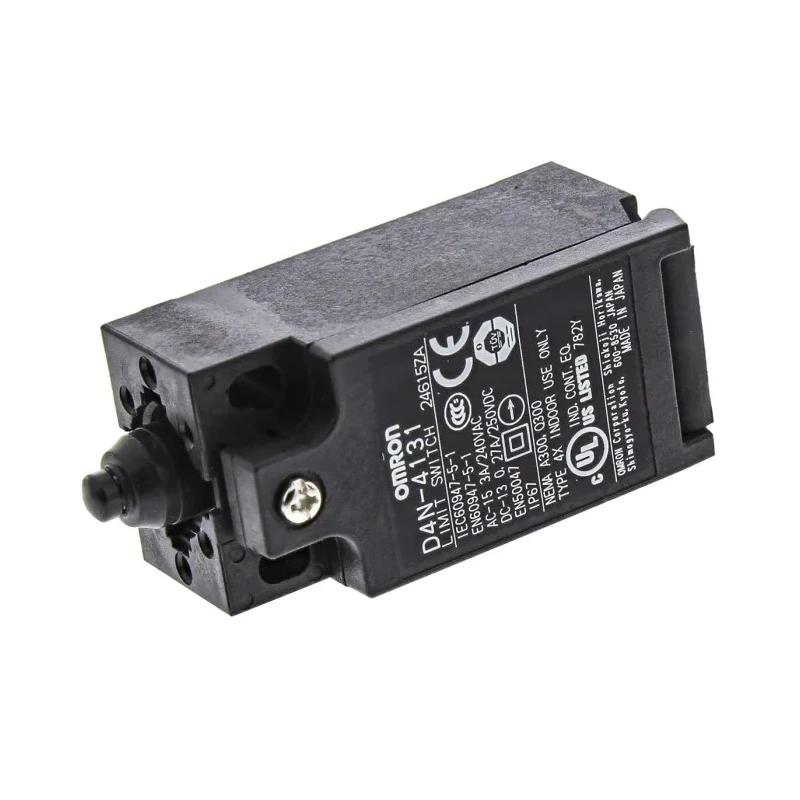 Omron D4n Series Plunger Limit Switch, Actuator Type Plunger, 1 NO/1 NC, IP67 Polyester Housing, 4A, M20 Terminal, 