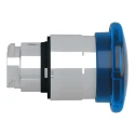 Schneider Electric Harmony XB4 Series Blue Latching Round Mushroom Push Button Head 22mm Cutout Metal 40mm Diameter ZB4BW663