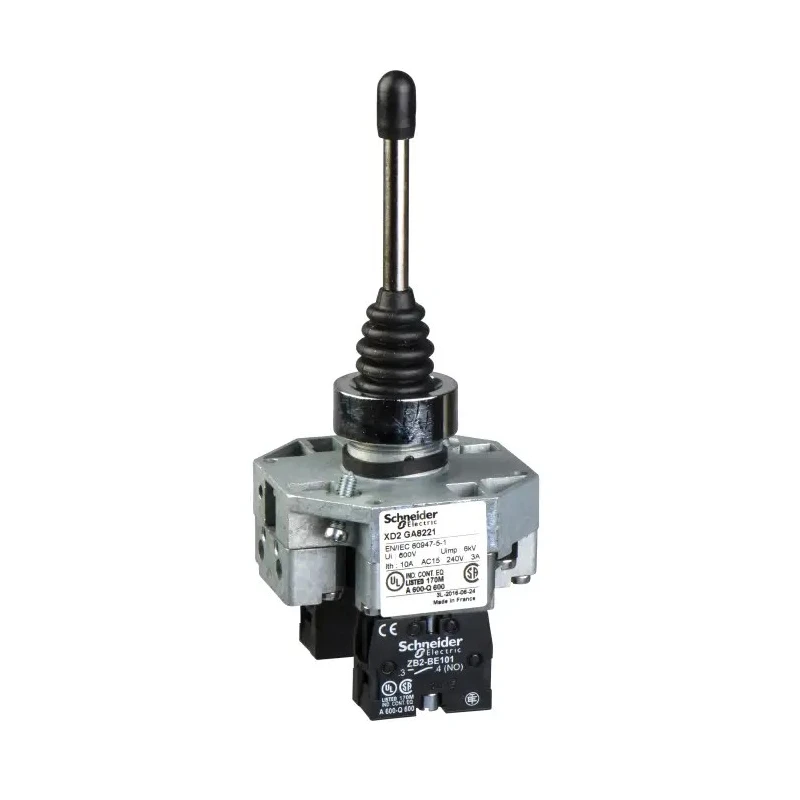 Schneider Electric Harmony XD2 Series Push Button Switch Panel Mount 22 mm Cutout SPST IP66 250 V dc 240 V ac XD2GA8221