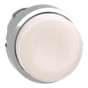 Schneider Electric Harmony XB4 Series White Spring Return Push Button Head, Round, 22 mm Cutout, IP69K, IP66 ZB4BW113