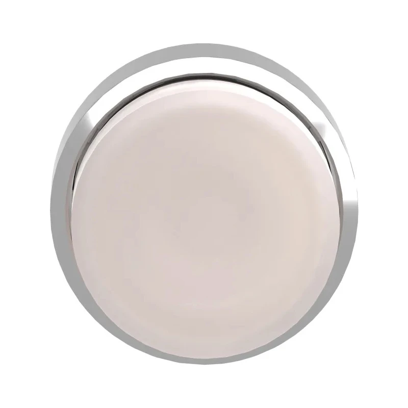 Schneider Electric Harmony XB4 Series White Spring Return Push Button Head, Round, 22 mm Cutout, IP69K, IP66 ZB4BW113