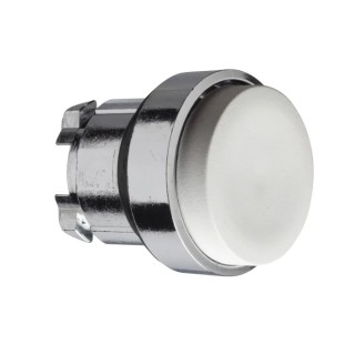 Schneider Electric Harmony XB4 Series White Spring Return Push Button Head, 22 mm Cutout, IP69K, IP67, IP66 ZB4BL1
