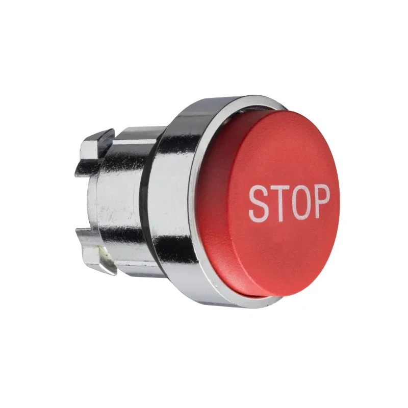 Schneider Electric Harmony XB4 Series Red Spring Return Push Button Head with 22mm Cutout, Metal Material, IP66 ZB4BL434