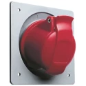 Amphenol Industrial Panel Mount Industrial Power Connector 32A 415V 3P+N+PE IP44 Red Easy & Safe IP44