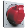 Amphenol Industrial Panel Mount Industrial Power Connector 32A 415V 3P+N+PE IP44 Red Easy & Safe IP44