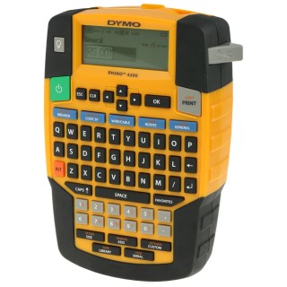 Dymo Rhino 4200 Handheld Label Printer, 19 mm Maximum Label Width, Keyboard, 180 dpi Print Resolution S0955990
