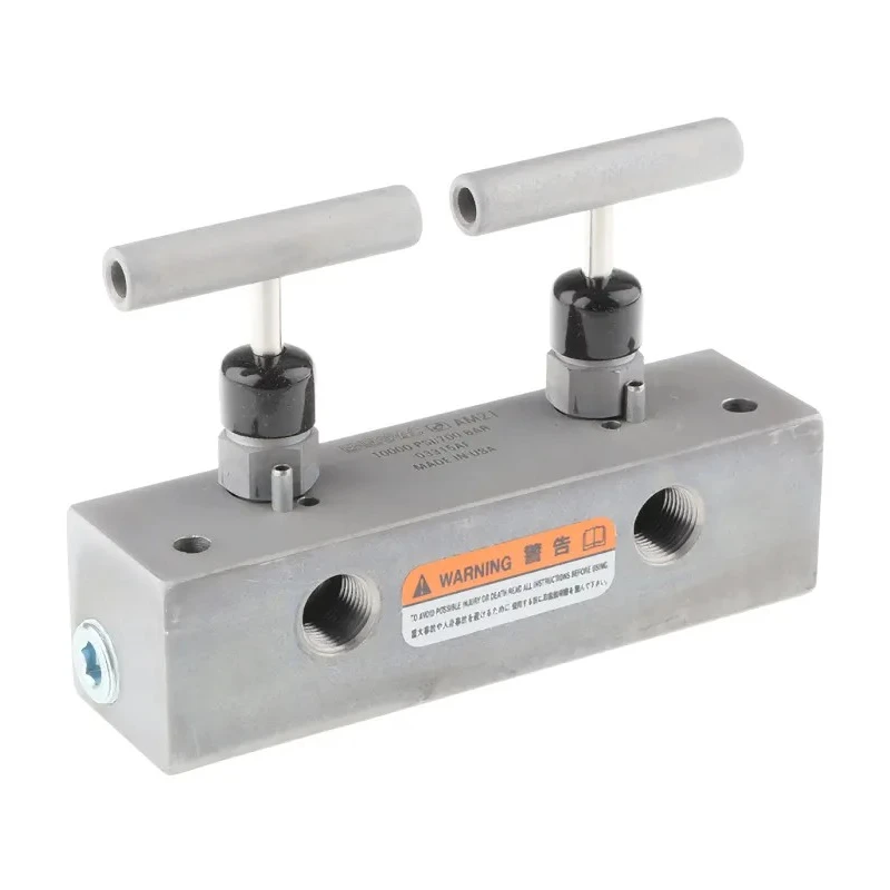Enerpac Hydraulic Manifold, 5 Stations, Threaded Port 3/8 in, Maximum Operating Pressure 700 bar AM21