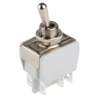 APEM Toggle Switch Panel Mount On-On DPDT Tab Terminal 24V DC 250V AC 646H/2