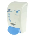 SCJ Professional Wall Mounted Soap Dispenser 1 L Manual, Blue White Plastic with BioCote Antibacterial Protection LGT1LDS